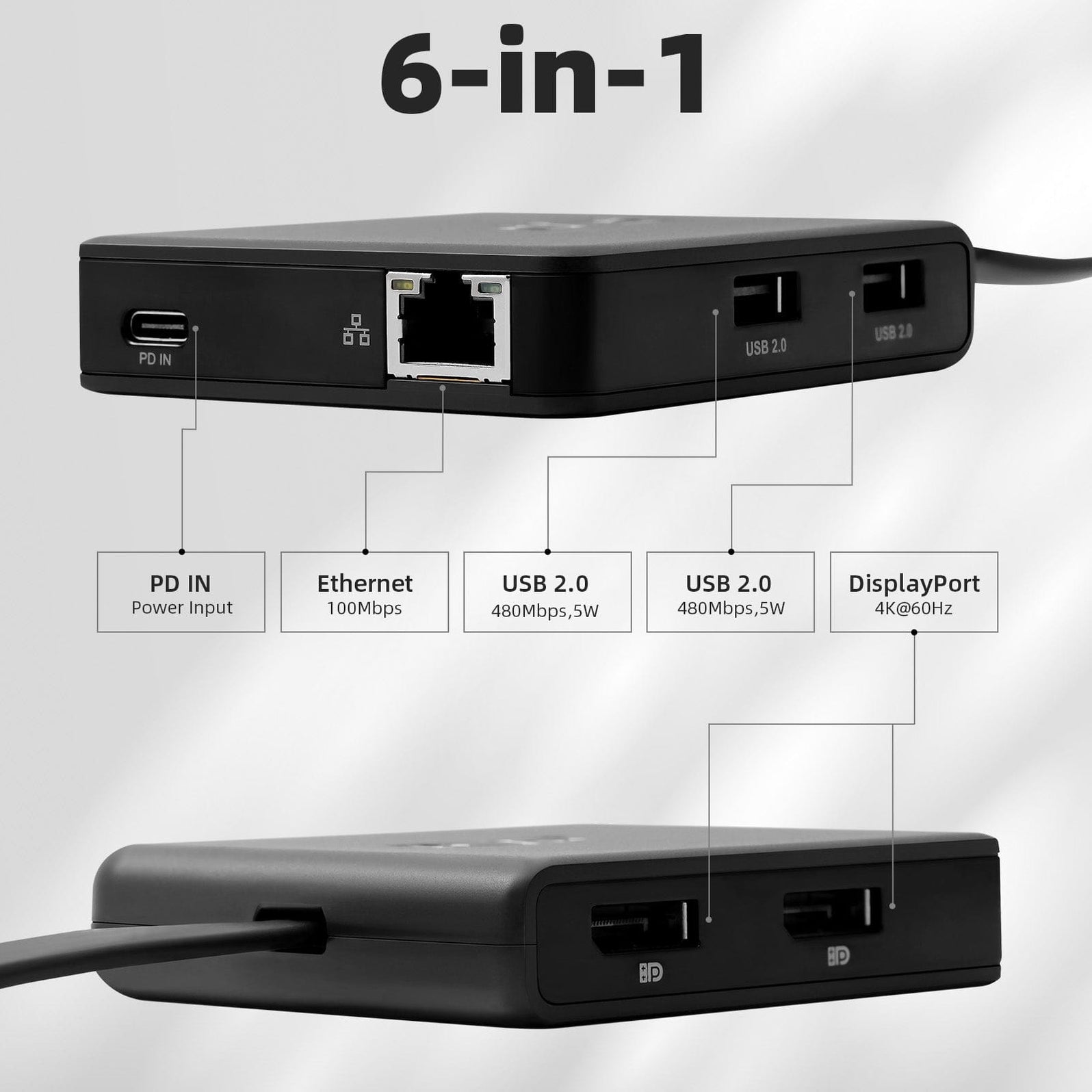 RVP+ Docking Station Dual Monitor, 100W Laptop-Charging, DisplayPort M ...